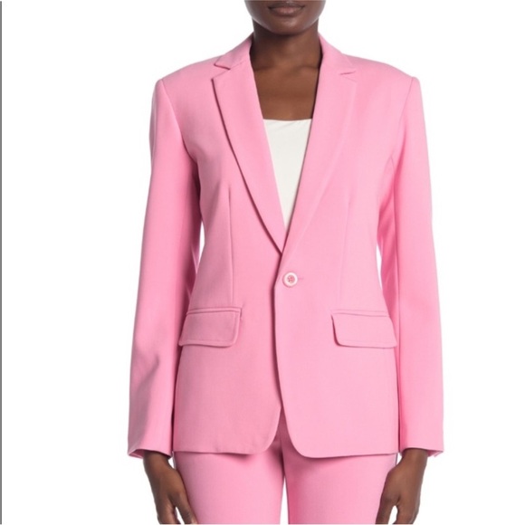 Trina Turk Pink Blazer Size 2 - Picture 5 of 14